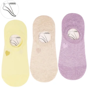 Kolorowe Stopki Damskie Moraj Mix Kolor 3 Pary