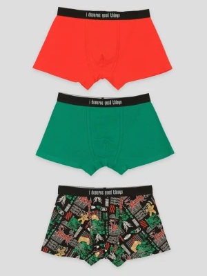 Kolorowe świąteczne bokserki 3-PAK Reporter