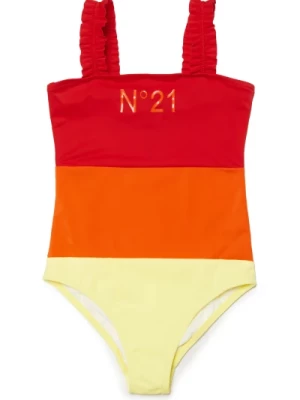 Kolorowy Jednoczęściowy Strój Kąpielowy z Lycry N21