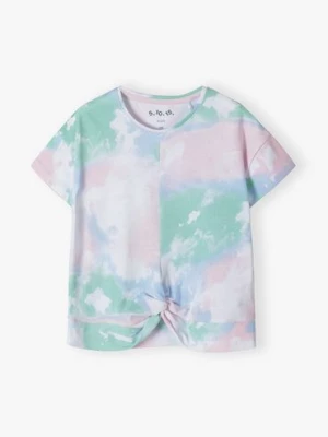 Kolorowy t-shirt bawełniany dla dziewczynki 5.10.15.