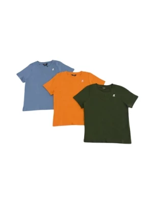 Kolorowy T-shirt z Logo z silikonu K-Way