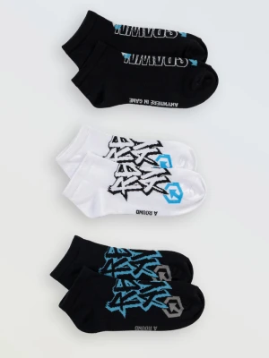 Kolorowy zestaw skarpet we wzory 3-PAK Reporter