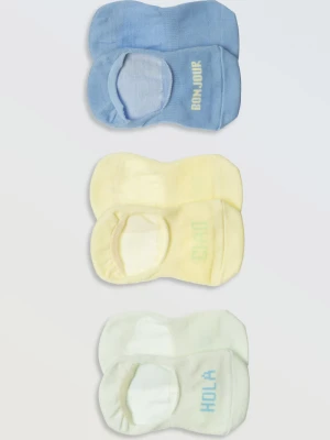 Kolorowy zestaw skarpet z napisami 3-PAK Reporter