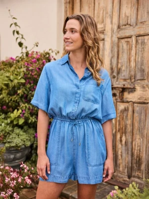 Kombinezon damski Olivia - Light Blue Animal