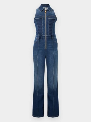 Kombinezon Elisabetta Franchi niebieski denim