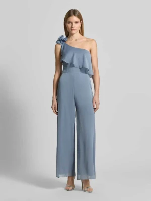 Kombinezon krój regular fit z kwiatową ozdobną lamówką Swing