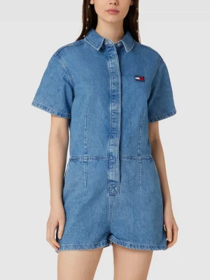 Kombinezon krótki z imitacji denimu model ‘BADGE DENIM PLAYSUIT’ Tommy Jeans