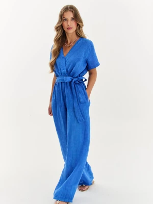 Kombinezon lniany Blue Margarita XS