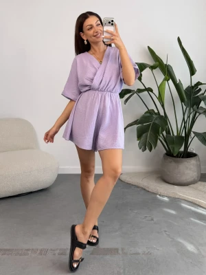Kombinezon Muślinowy Fioletowy Ariel ClothStore
