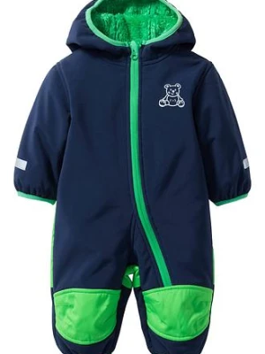 Kombinezon niemowlęcy softshell z polarem i kapturem bonprix