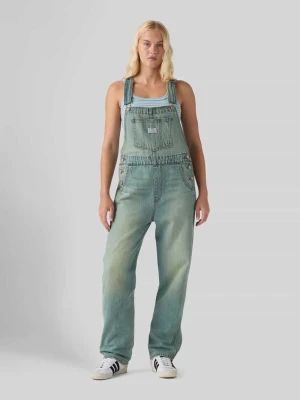 Kombinezon o kroju regular fit z czystej bawełny Levi's Jeansowy niebieski