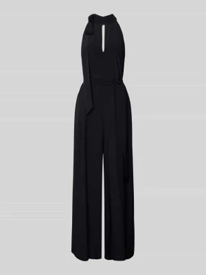 kombinezon o kroju regular fit z czystej wiskozy model 'Chiva' Ted Baker Czarny