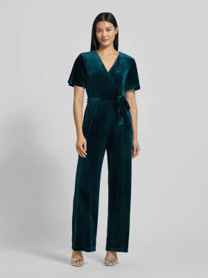 Kombinezon o kroju regular fit z dekoltem w serek Apricot