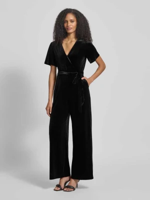 Kombinezon o kroju regular fit z dekoltem w serek Apricot