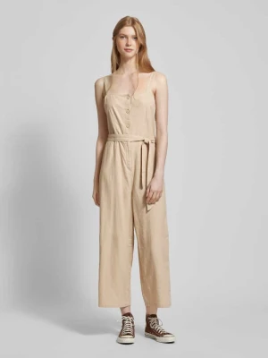 Kombinezon o kroju regular fit z mieszanki lnu i wiskozy model ‘CARO’ Only
