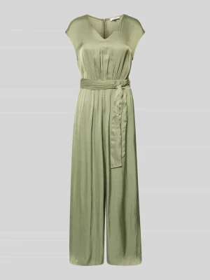 Kombinezon o kroju regular fit z paskiem w talii do wiązania s.Oliver RED LABEL