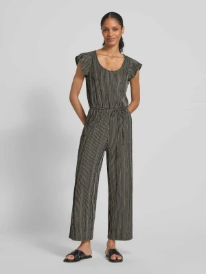 Kombinezon o kroju relaxed fit z fakturowanym wzorem Tom Tailor Denim
