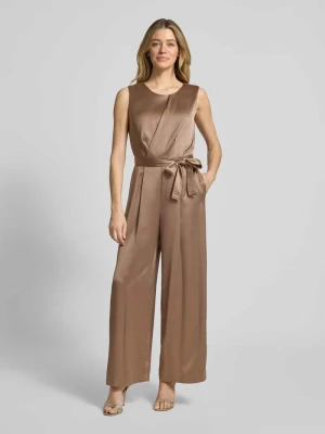 Kombinezon o kroju shaped fit z paskiem w talii do wiązania s.Oliver BLACK LABEL