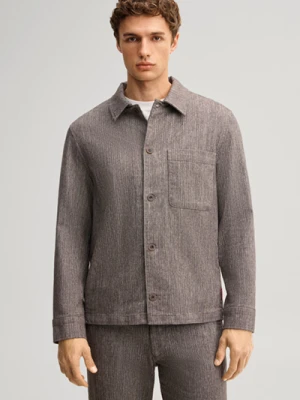 Kombinezon overshirt z mieszanki bawełny w kolorze ciemnobrązowym JOOP!