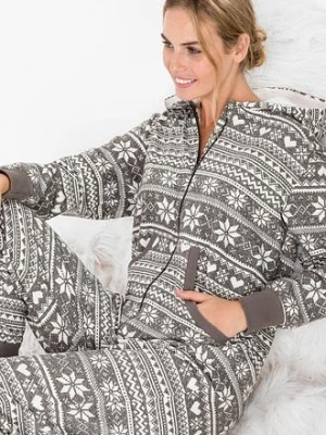 Kombinezon oversized z dzianiny dresowej bonprix