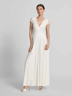 Kombinezon ślubny z głębokim dekoltem w kształcie V model 'Emmie' GUIDO MARIA KRETSCHMER WOMAN