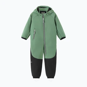 Kombinezon softshell dziecięcy Reima Mjosa green clay