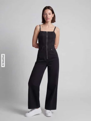 Kombinezon w kroju regular fit z czystej bawełny model 'SEAMED' Levi's Ciemnoniebieski