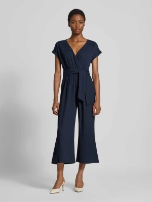 Kombinezon w stylu kopertowym o kroju regular fit 'LT JUNI' Betty Barclay Granatowy
