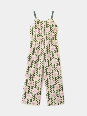 Kombinezon wzór w kwiaty khaki - Dzieci - - MANGO KIDS