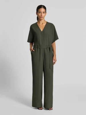 Kombinezon z dekoltem w serek model 'Lehila' MOS MOSH Khaki