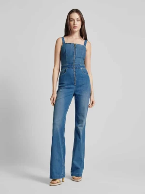 Kombinezon z imitacji denimu model ‘MARIPOSA’ Guess Jeansowy niebieski