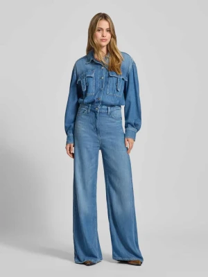 Kombinezon z imitacji denimu z kieszeniami na piersi Guess
