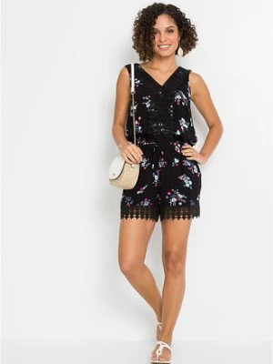 Kombinezon z koronką bonprix