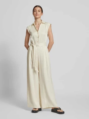 Kombinezon z krótka listwą guzikową i wiązanym paskiem model ‘DONNI’ b.Young