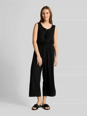 Kombinezon z mieszanki wiskozy i lnu w kroju wide fit Tom Tailor Denim