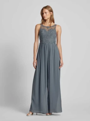 Kombinezon z obszyciem kamieniami stras Laona