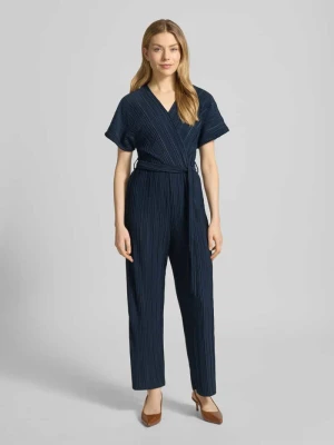 Kombinezon z plisami i paskiem do wiązania model 'Pe44arl' ZABAIONE