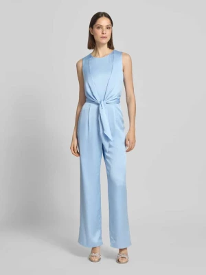 Kombinezon z satyny z wiązanym paskiem Christian Berg Cocktail