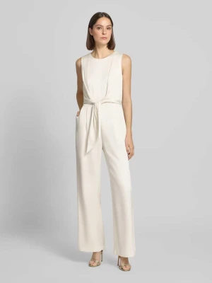 Kombinezon z satyny z wiązanym paskiem Christian Berg Cocktail