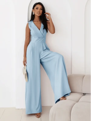 Kombinezon z szerokimi nogawkami ORMAN - błękitny  magmac 