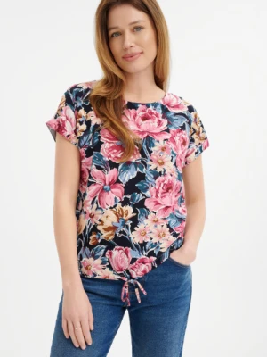 Komfortowa bluzka z kwiatowym printem Greenpoint