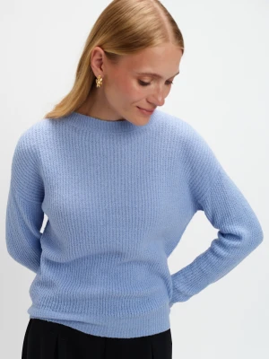 Komfortowy błękitny sweter Top Secret