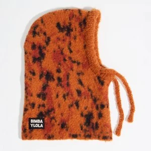 Kominiarka dzianina cętki rysia karminowa BIMBA Y LOLA