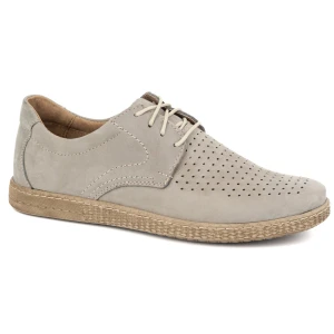 KOMODO Buty męskie skórzane Casual 933/L/2 szare