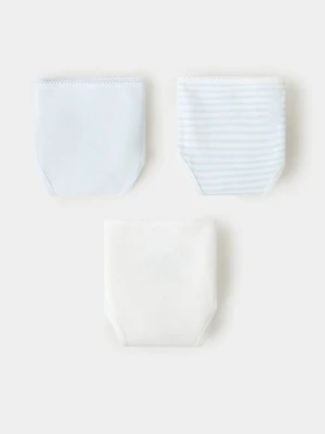 Komplet 3 par bawełnianych fig błękitny - Dzieci - lata - MANGO KIDS