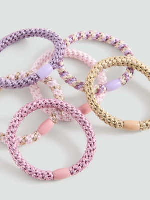 Komplet 6 gumek do włosów blady róż - Dzieci - Rozmiar uniwersalny - MANGO KIDS