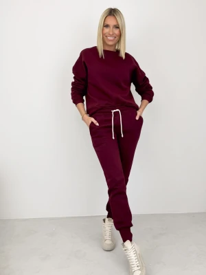 Komplet Bordowy Ocieplany Comfy ClothStore