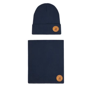 Komplet czapka i komin Beverly Hills Polo Club CEO-BHPC-ACCCS-02 Granatowy