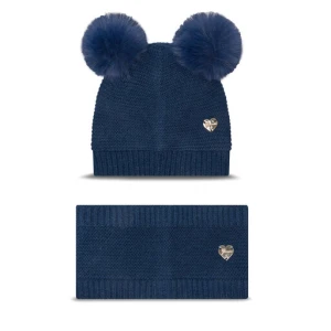 Komplet czapka i komin Guess A4BZ01 Z2QP0 Niebieski