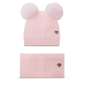 Komplet czapka i komin Guess A4BZ01 Z2QP0 Różowy